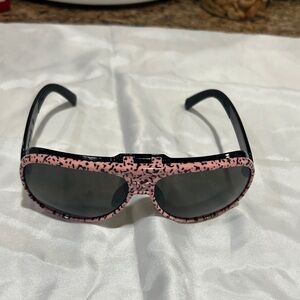 Pit Viper Leopard Print Pink and Black Sunglasses